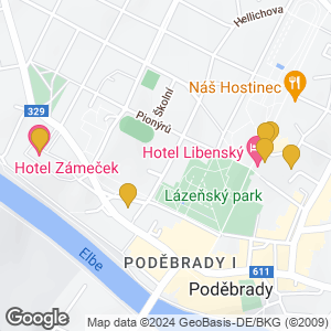 Térkép Podebrady